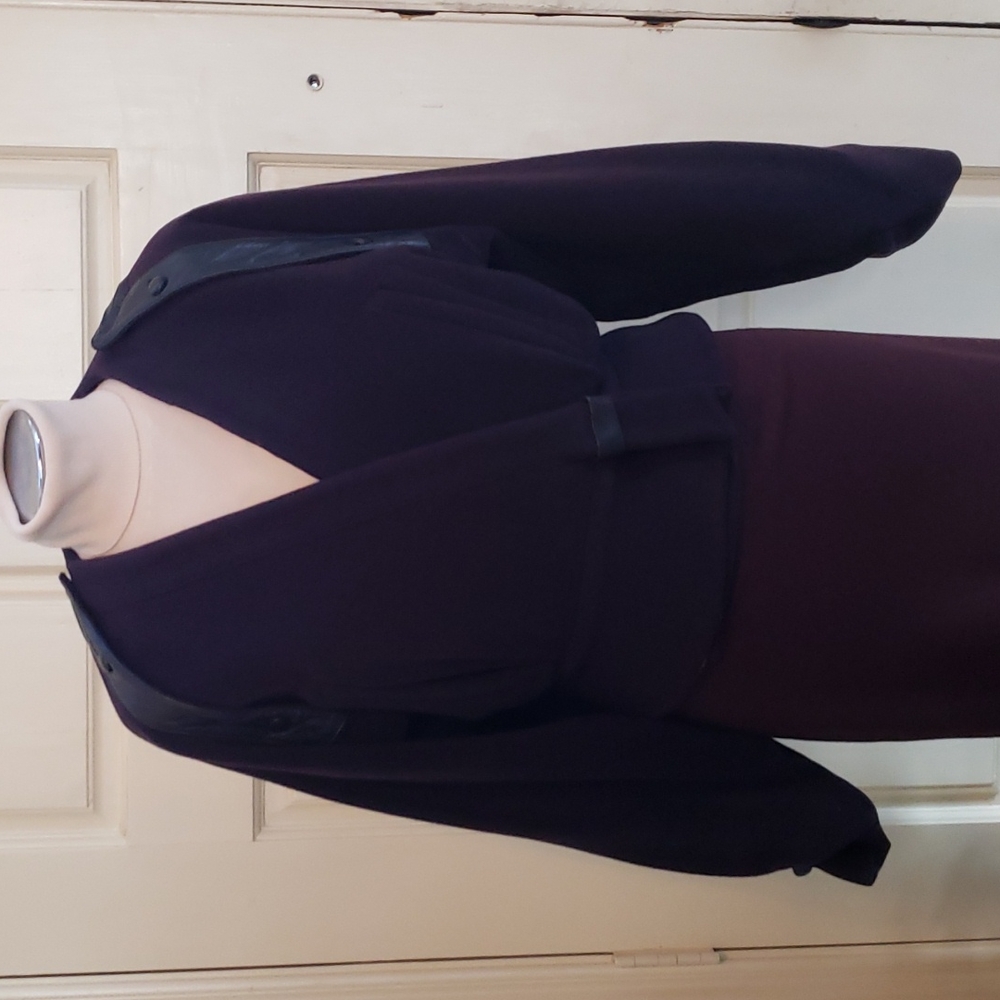 Women's Purple Wrap Blazer Jacket
